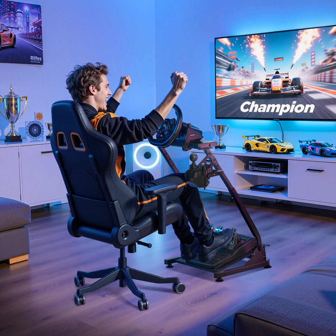 VEVOR Adjustable Height and Foldable Game Chair 82cm H X 66.5cm W X 61cm D