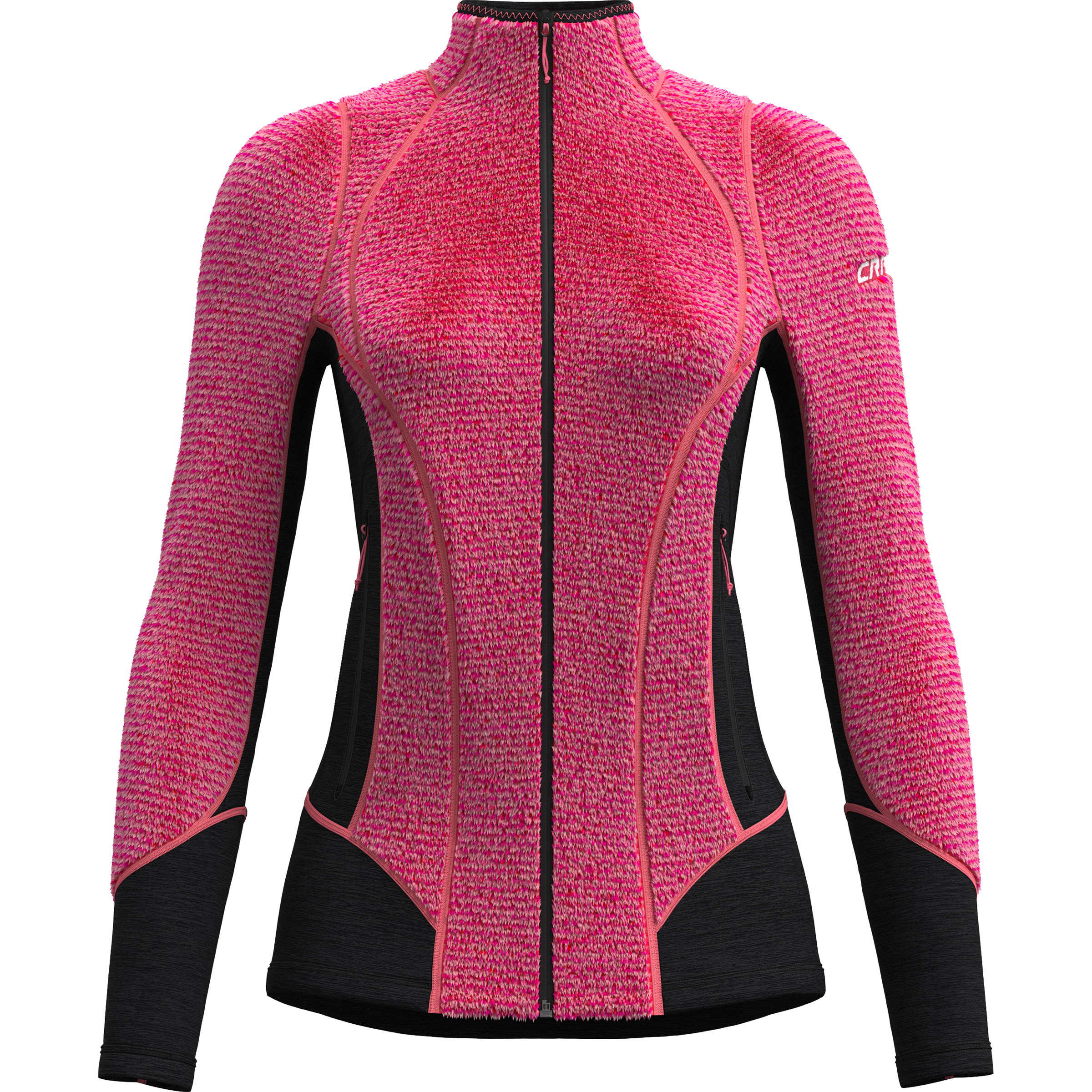 Crazy Exit Extrafleece Damen Fleecejacke pink Größe XS Trekking Elastisch