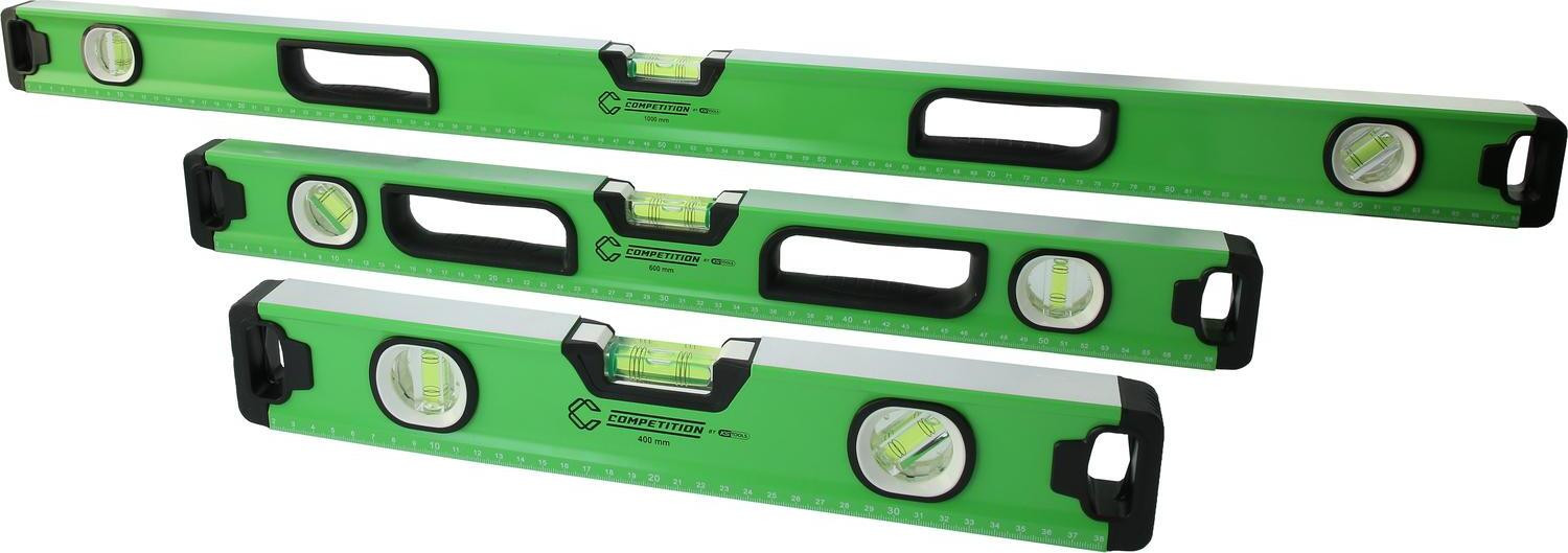 KS Tools Competition waterpasset, 3 stuks, 400 + 600 + 1000 mm - 512.0510 COMPETITION