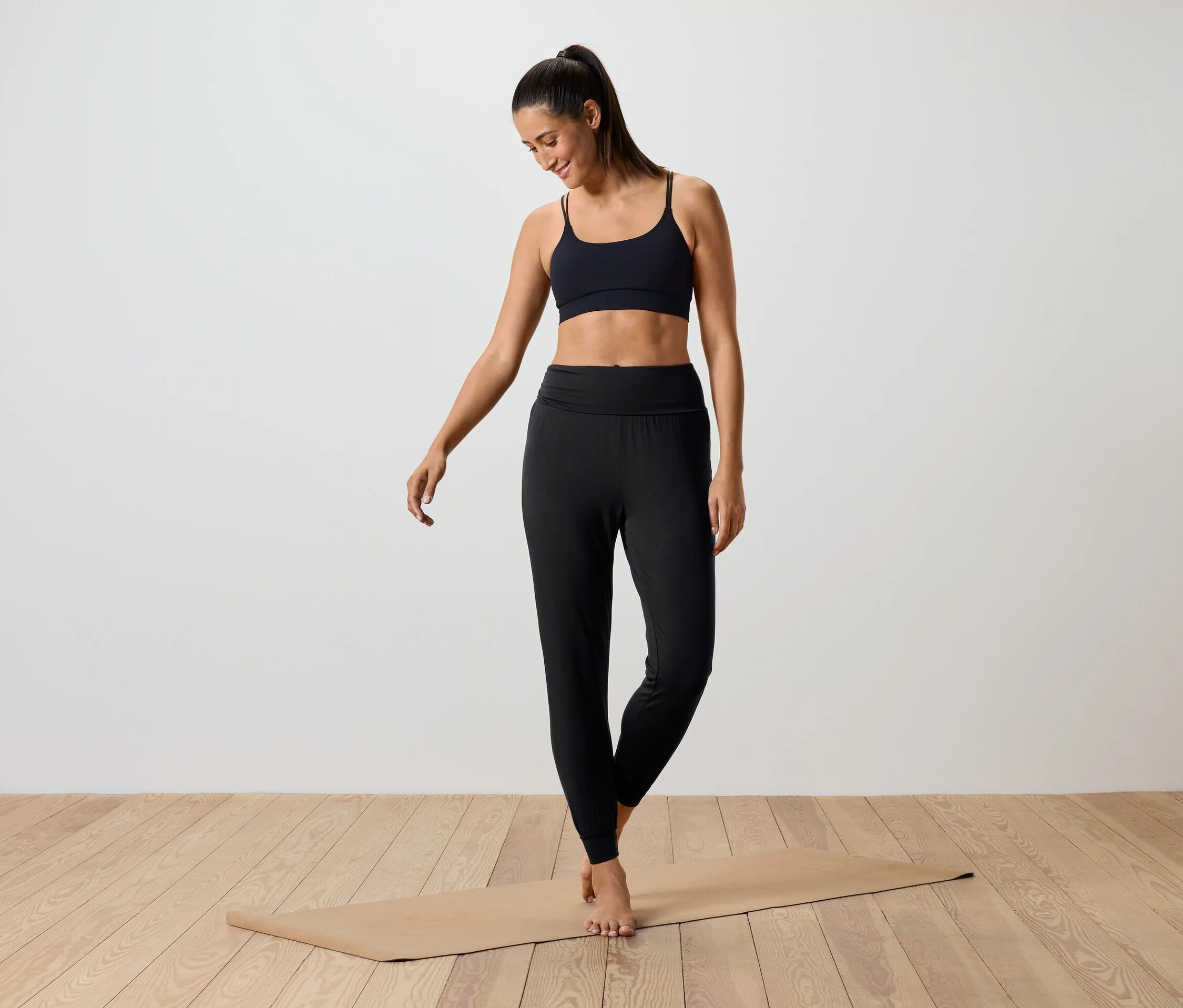 Tchibo - Yogahose - Damen - Gr. M - schwarz