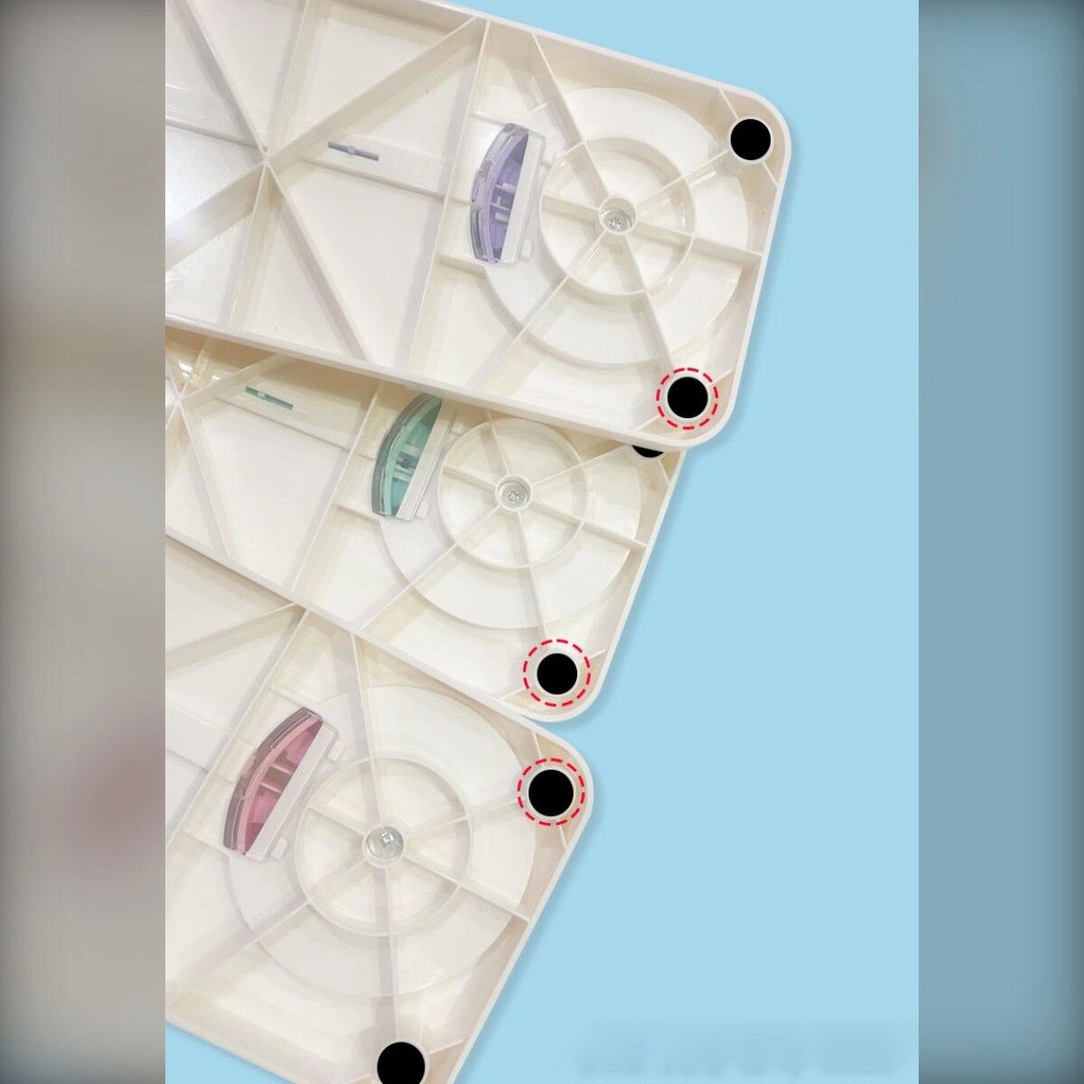 INF 6-in-1-Multifunktions-Papierschneider mit sechs Schnittarten und beidseitiger Bedienung Violett