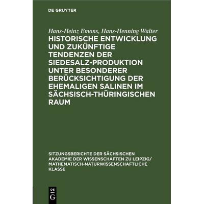 Historische Entwicklung und zukünftige Tendenzen der Siedesalz-Produktion unter besonderer Berücksichtigung der ehemaligen Salinen im