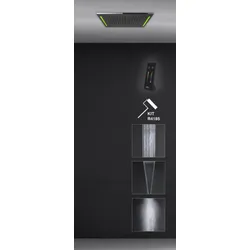 Gessi Colour, Multifunktions Dusch-Einbau-System, 505x305mm, Strahlart Regen, Nebel, Schwall, inklusive Lichteffekt, 57831238