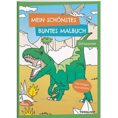 Mein schönstes buntes Malbuch. Dinosaurier, Geheftet von Stefan Lohr, Tessloff Verlag Ragnar Tessloff GmbH & Co. KG, 978-3-7886-4516-8