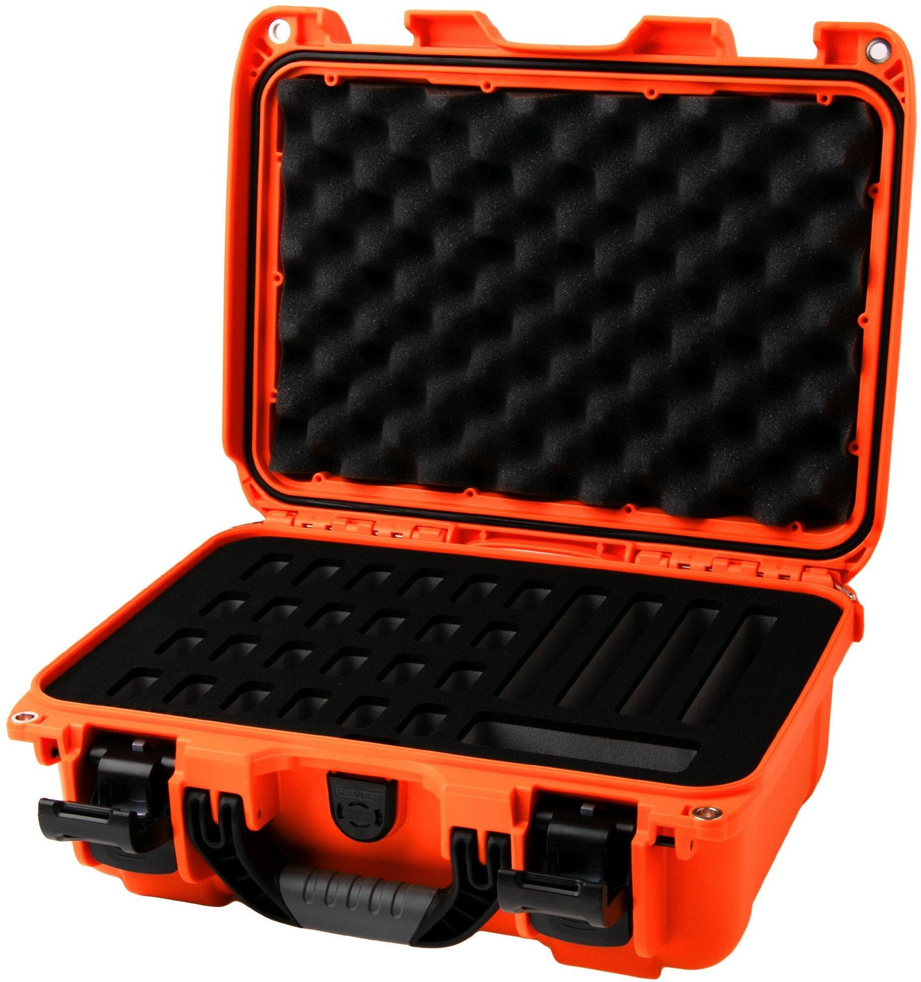 Nanuk 915 valigetta con inserti in schiuma per 28 coltelli, arancione
