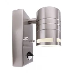 Deko-Light Wandaufbauleuchte Zilly II Down Motion GU10 IP44 Edelstahl 731009