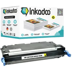 Inkadoo, Toner, Toner kompatibel zu HP C9732A / 645A Toner, gelb Gelb (Y)