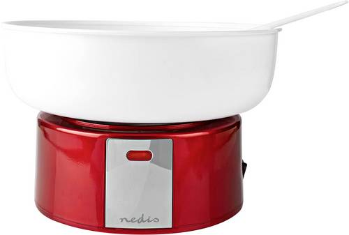 Nedis FCCM100FRD FCCM100FRD Zuckerwattemaschine Rot, Weiß