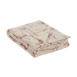 como Plaid  Schleifen , rosa/pink , Synthetik , Maße (cm): B: 130