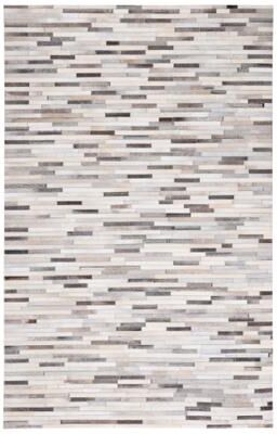 SAFAVIEH Handmade Studio Leather Behiye Natural Hide Leather Rug
