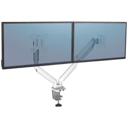 Fellowes Monitor-Halterung Platinum Dual weiß