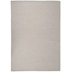 vidaXL Outdoor-Teppich Flachgewebe 160x230 cm Hellgrau