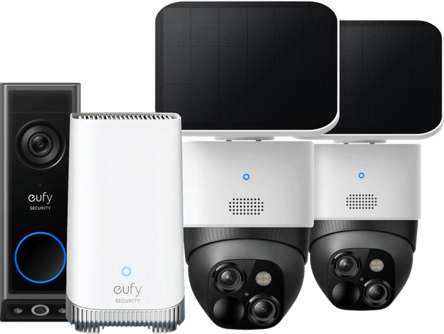 Anker eufyCam Solocam S340 Duo Pack met Video Doorbell E340 en HomeBase 3