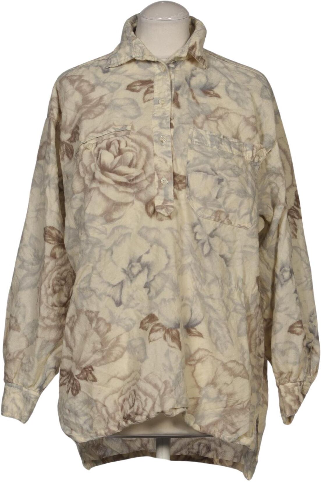 Escada Damen Bluse, Beige, Gr. EU 38, Schurwolle - Second Hand