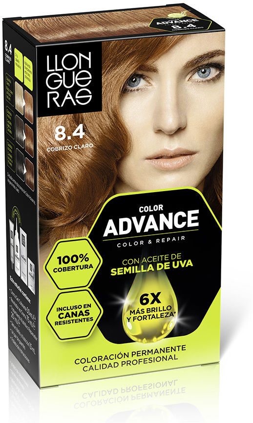 Llongueras Color Advance #8,4-cobrizo claro