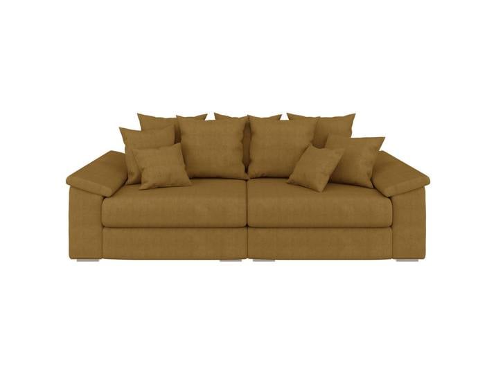 Mid.you Bigsofa Termini, Gelb, Holz, 260x98x123 cm, Wohnzimmer, Sofas & Couches, Sofas, Bigsofas