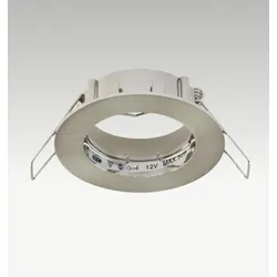 EVN 511013 Deckeneinbauleuchte Chrom satiniert ohne Fassung Einbaudurchmesser 62 mm