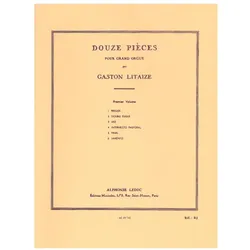 12 pièces vol.1 (nos.1-6) pour orgue, Fachbücher von Gaston Litaize