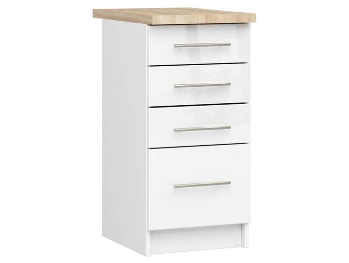 UNTERSCHRANK Weiß, Weiß Glanz 85/40/46