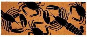 Evergreen "Coastal Coir Mat Lobsters and Crabs 60""x24"" - 60"" x 24"""