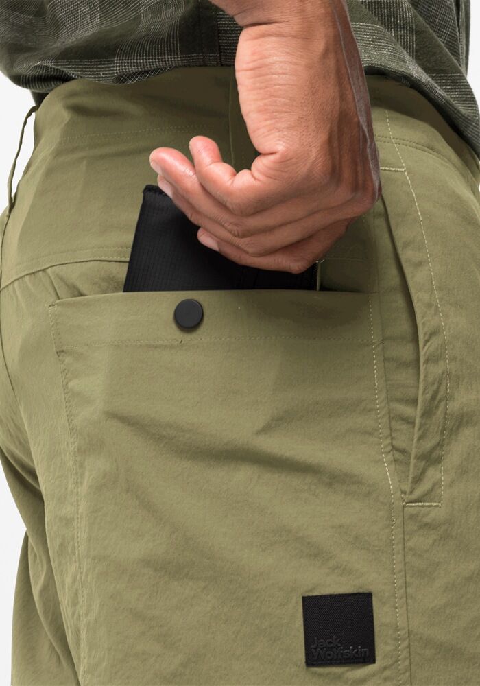 Outdoorhose JACK WOLFSKIN "DESERT PANTS M", Herren, Gr. 46, Normalgrössen, grün (bay, leaf), OBERSTOFF: 95% POLYAMID, 5% ELASTHAN. Futter: 65% POLYESTER, 35% BAUMWOLLE, Hosen Outdoorhose bay, leaf 46, Normalgrössen