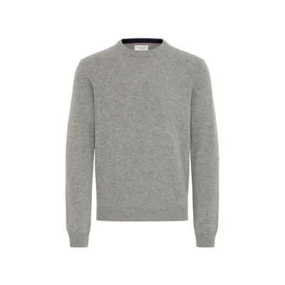 Strickfleece-Pullover CASUAL FRIDAY "Strickpullover CFKarl", Herren, Gr. 3XL, grau (monument melange), Obermaterial: 80% Wolle WO. 20% Polyamid PA., Pullover