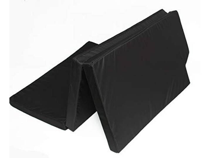 Premium Schlafauflage für V-Klasse und Marco Polo mit Küchenzeile Klappmatratze 200x108x6 cm, Schwarz Faltbare Matratze für Bus, Faltmatratze Camping