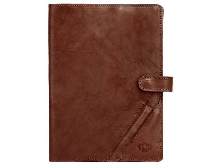 Notizbuch PIKÉ PIKÉ Damen, Herren BUON VIAGGIO echt Leder, Made in Italy , braun, Notizbücher, Notizbuch, elastisch