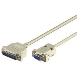 MicroConnect Serial Cable DB9-DB25 1,8m (1.80 m), Schnittstellenkabel