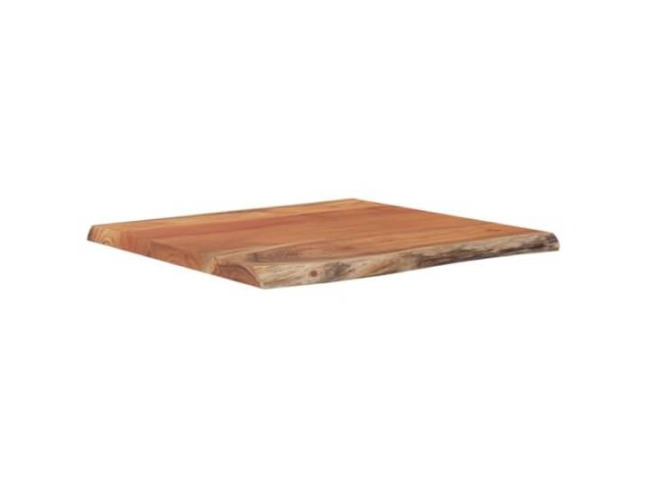 Favemtsl Tischplatte Massivholz Akazie Quadratisch 60x60x2,5 cm Naturkante Rustikale Ersatzplatte aus Akazien-Massivholz für Bistrotische und Beistelltische in Wohnzimmer, Küche oder Gastronomie.