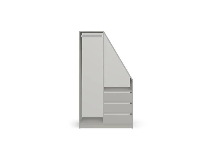 Dachschrägenschrank nach Maß Premium Dekore Grau