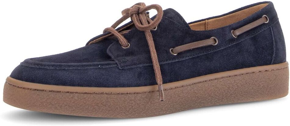 Mokassin GABOR "Mokassin", Damen, Gr. 38, blau, Schuhe Mokassin