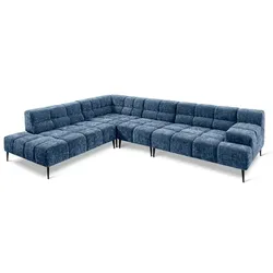 designwerk Ecksofa Liam Stoff Blu
