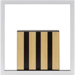 Brilliant, Deckenleuchte, LED Deckenleuchte 27,5x27,5 cm, 2000 lm, 3000K, Holz, 3 Stufen dimmbar (2000 lm)