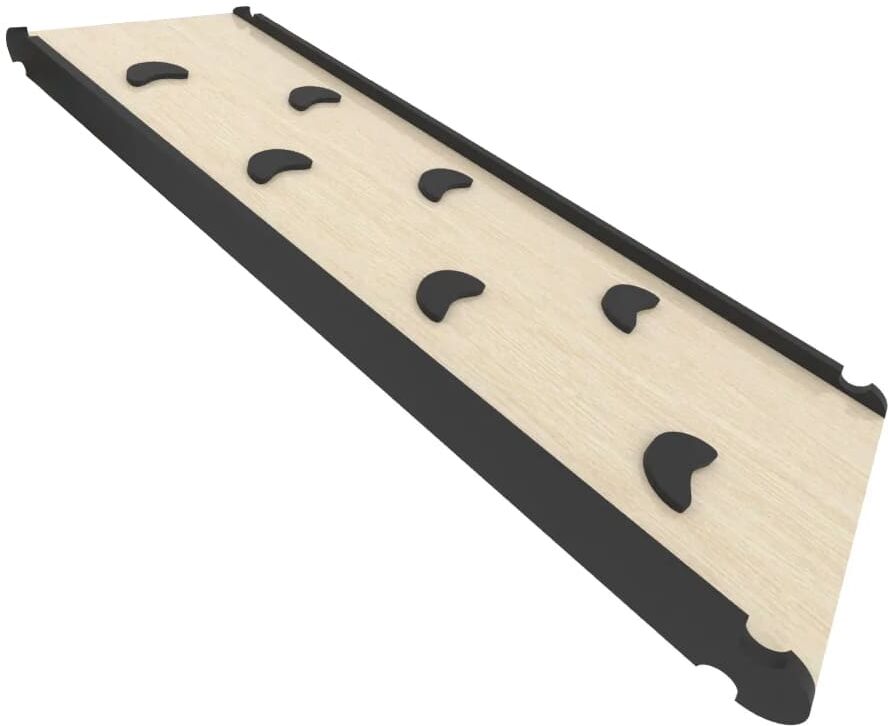 Monkey-Gym Toboggan double face pour aire de jeux - noir