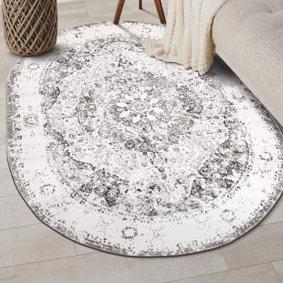 World Rug Gallery Vintage Oriental Distressed Medallion Rug