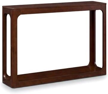 Costway 2-Tier Mid Century Wood Console Table with Storage Shelf-Brown