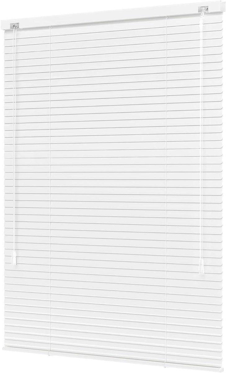 Aluminium Jaloezie Wit Mat - Verduisterende Raambekleding - 80 x 130 cm