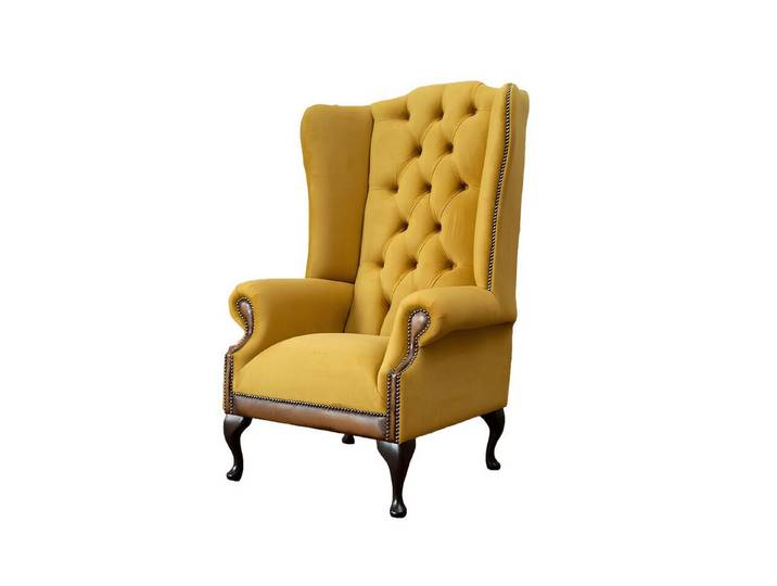 Xlmoebel Sessel Luxus Chesterfield Sessel aus hochwertigem Stoff (Sessel), Hergestellt in Europa