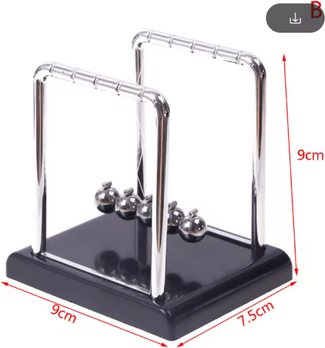 Inspire Picks Newtons Cradle Desk Toy Metal Pendulum Balance Balls For Office & Home Decor a