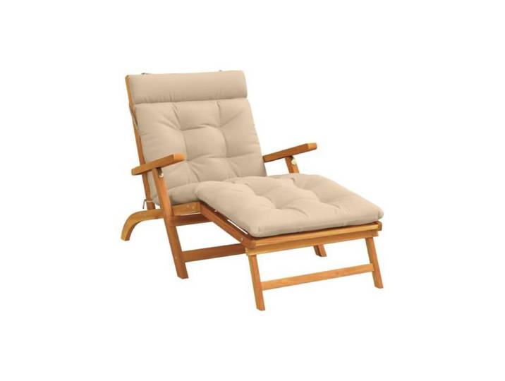 Coussin de transat - VIDAXL - VIANEN - 100% polyester - Résistant aux UV - Housse amovible