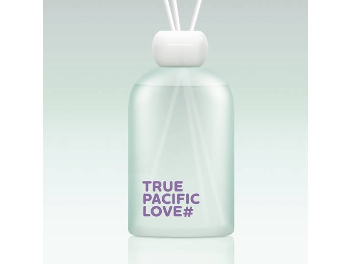 Raumduft MELLOW MOOD True Pacific Love Türkis/Türkis Raumduft, Glas, Polyester 11 x 37 x 11cm