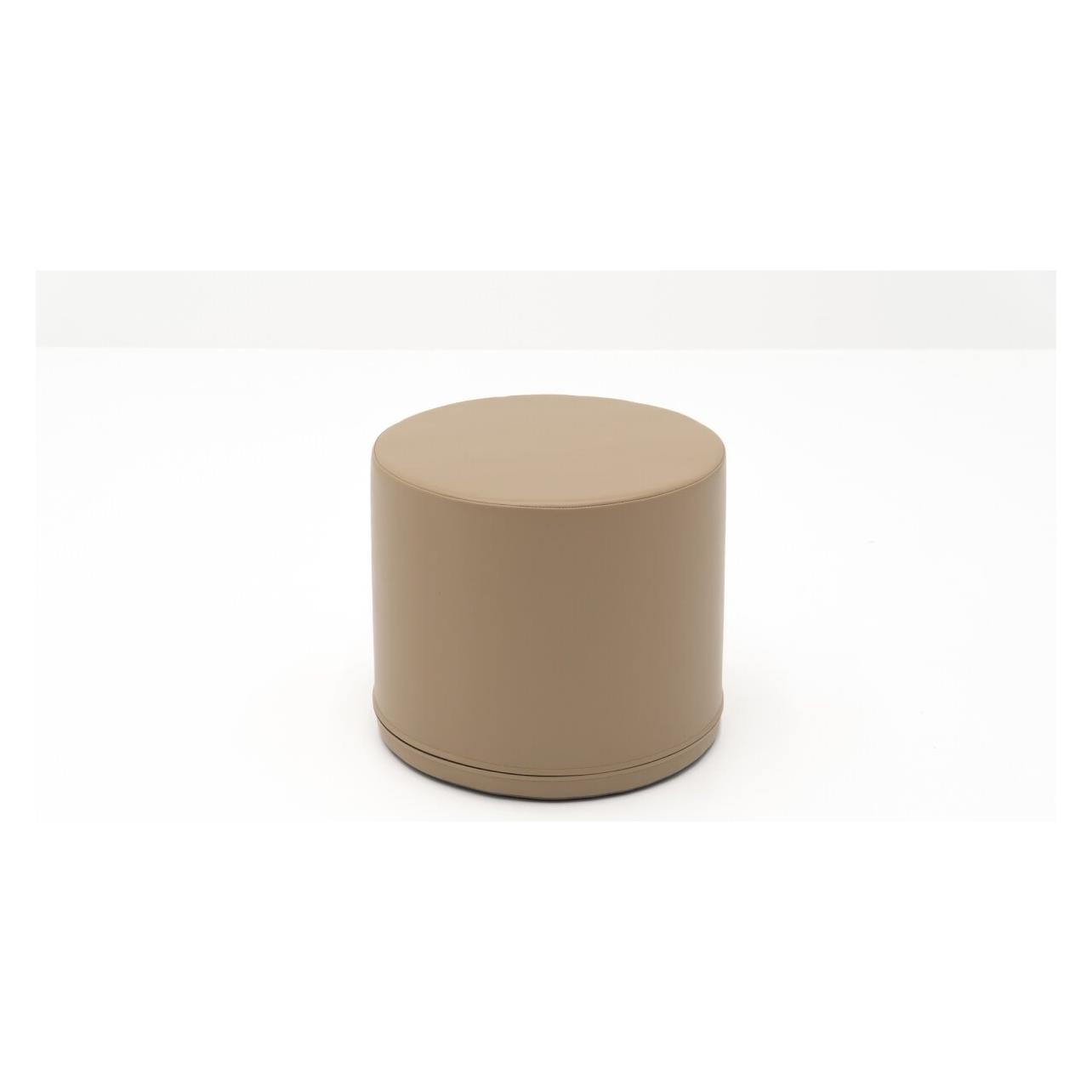 Iglu Round S Softbaustein Grey Beige - weicher Spielhocker, Soft Play Pouf und Spielelement (76270996)