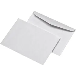 Mailmedia, Briefumschlag, Briefhülle B6 gum. 75g weiss (B6, 1000x)