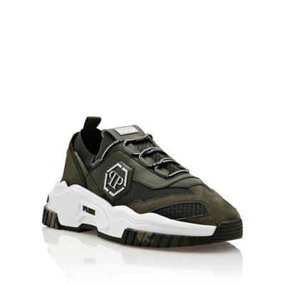 Sneaker PHILIPP PLEIN "Predator", Herren, Gr. 43, Normalschaft, grün (05, grün), Schuhe Sneaker