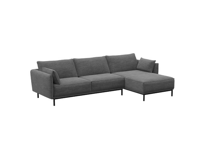 Ecksofa ELVIS rechts anthrazit