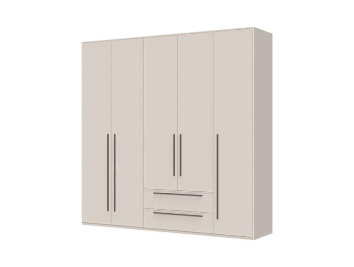Drehtürenschrank, MDF, Cashmere, 227×224×56 cm, Soft Close, Modern, Places Of Style