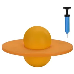 Relaxdays Pogo Ball für Kinder bis 100 kg Gelb