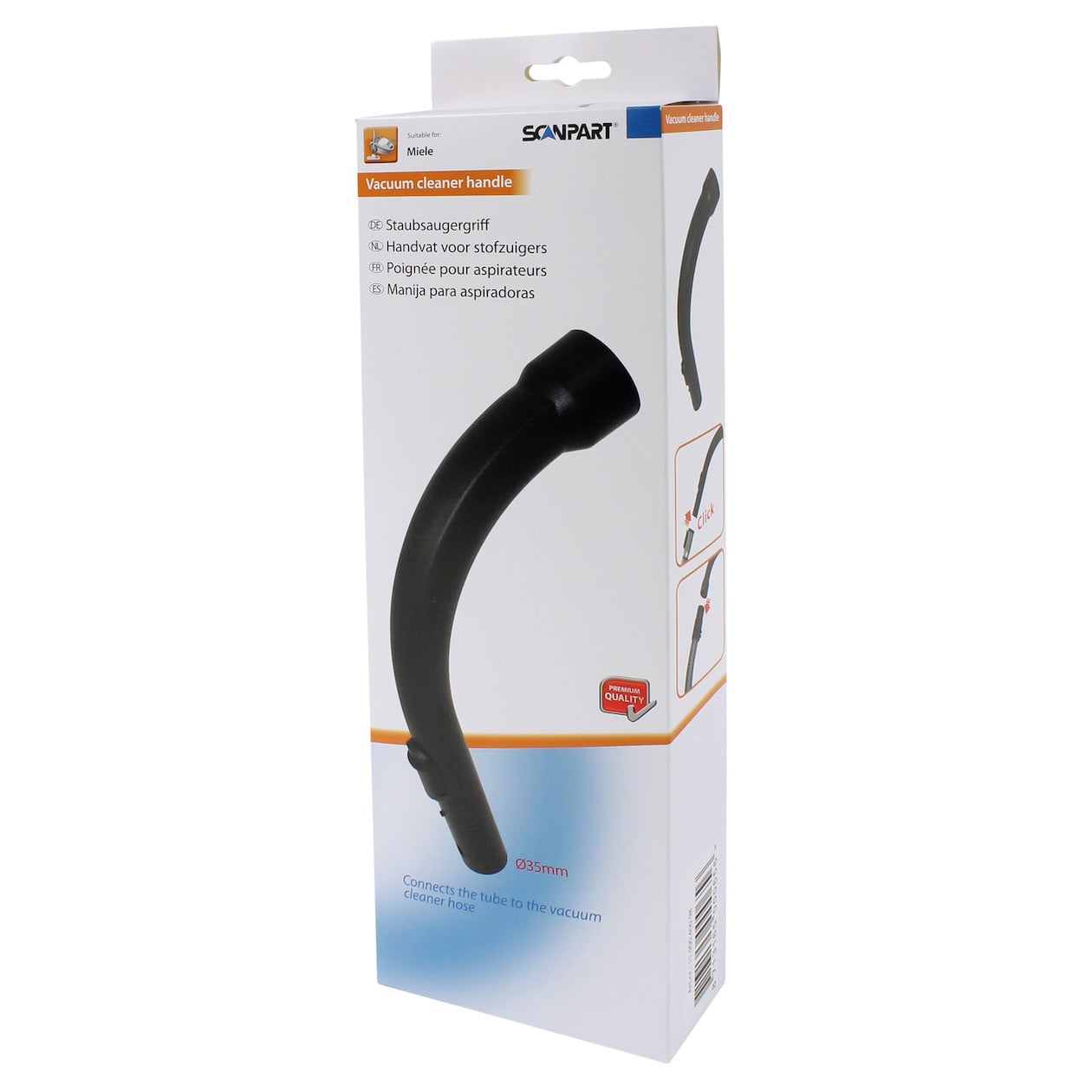 Scanpart Miele handgreep S500-700 35mm stofzuigeraccessoire