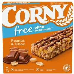 Corny Müsliriegel »CORNY free Peanut & Choc« ohne Zuckerzusatz 6 Stück mehrfarbig